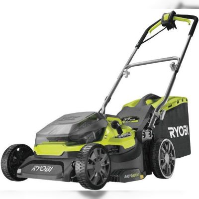 Газонокосилка Ryobi ONE + Hybrid RY18LMH37A-250 18В / 220В 2х5.0А / ч, 37см, 25-70 мм, 45л, мульчирование