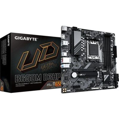 Материнская плата GIGABYTE B650M D3HP sAM5 B650 4xDDR5 M.2 HDMI DVI mATX
