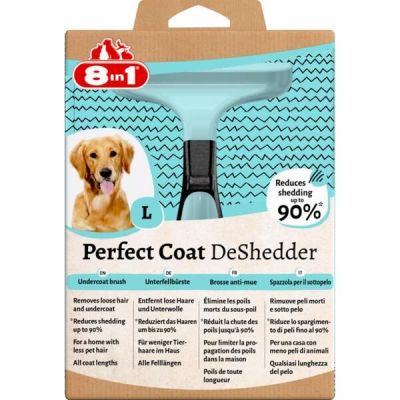 Дешеддер 8in1 для вычесывания собак, размер L, 10см, Perfect Coat