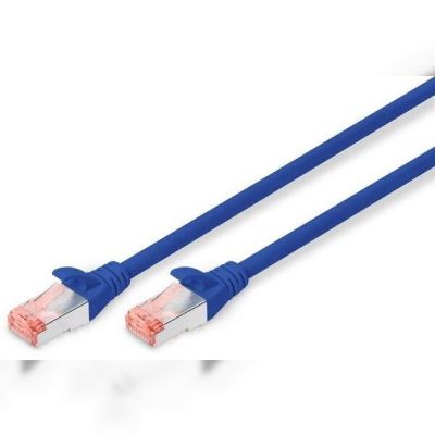 Патч-корд DIGITUS CAT 6 S-FTP, 1м, AWG 27/7, LSZH, синий