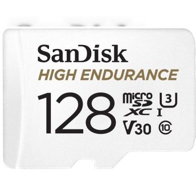 Карта памяти Sandisk microSDXC 128GB Class 10 UHS-I U3 V30 R100/W40MB/s High Endurance