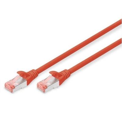 Патч-корд DIGITUS CAT 6 S-FTP, 0.5м, AWG 27/7, LSZH, красный