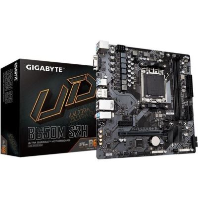 Материнская плата GIGABYTE B650M S2H sAM5 B650 2xDDR5 M.2 HDMI DP mATX