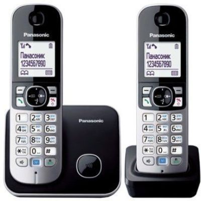 Телефон Dect Panasonic KX-TG6812UAB Black