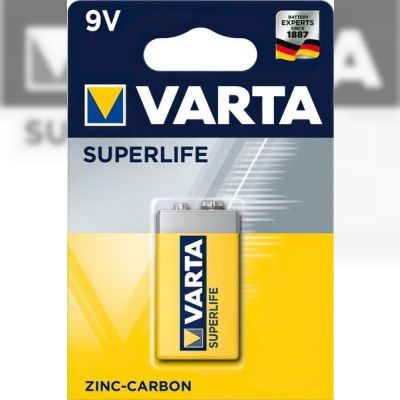Батарейка VARTA SUPERLIFE 6F22 BLI 1 ZINC-CARBON (02022101411)