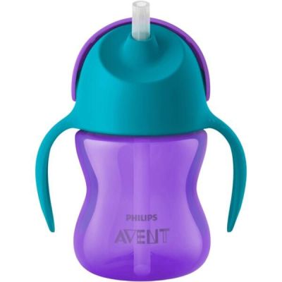 Чашка AVENT с трубочкой 210 мл. 9+ сиреневый (SCF796/02)