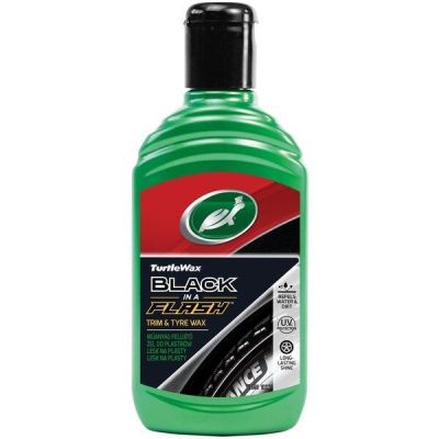 Полироль Turtle Wax для шин и пластика Black Flash, 300мл. (52855)