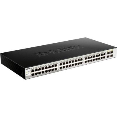 Коммутатор D-Link DGS-1210-52/ME 48port 1GE, 4xSFP/1GE, WebSmart, Metro (DGS-1210-52/ME)