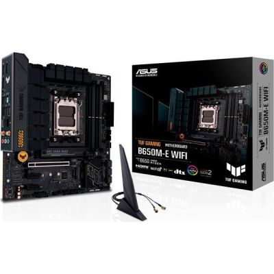 Материнcкая плата ASUS TUF GAMING B650M-E WIFI sAM5 B650 2xDDR5 M.2 HDMI DP Wi-Fi BT mATX