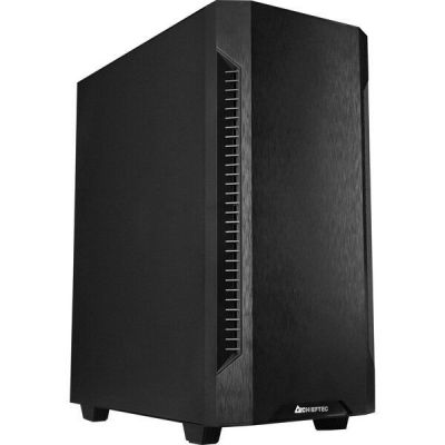 Корпус CHIEFTEC Elox AS-01B, без БП, 2xUSB3.2, 1xUSB2.0, 1x120мм, Sound insulated panels, ATX, черны (AS-01B-OP)
