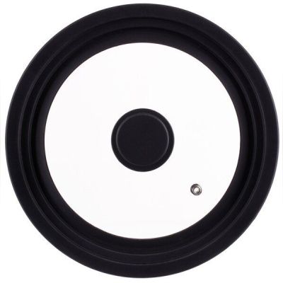 Крышка универсальная Ardesto Black Mars Smart 20/22/24 см, стекло, силикон (AR2024UL)