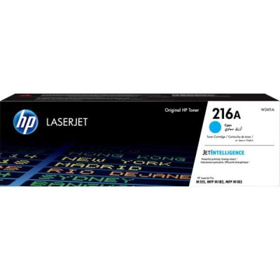 Тонер-картридж лазерный HP 216A CLJ M182/183 Cyan, 850 стр (W2411A)