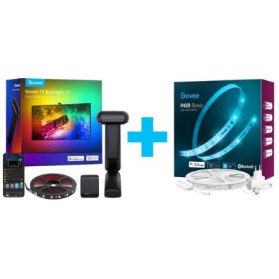 Набор адаптивной подсветки Govee H605C Envisual TV Backlight T2 with Dual Cameras 55-65'' RGB Черный (H605C311)