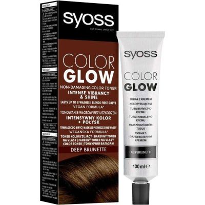 Тонирующий бальзам для волос Syoss Color Glow без аммиака Насыщенный каштановый 100мл