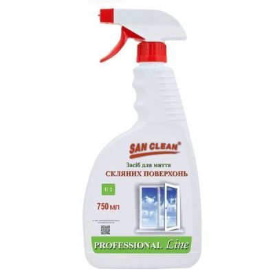 San Clean для стеклянных поверхностей 750г распылитель