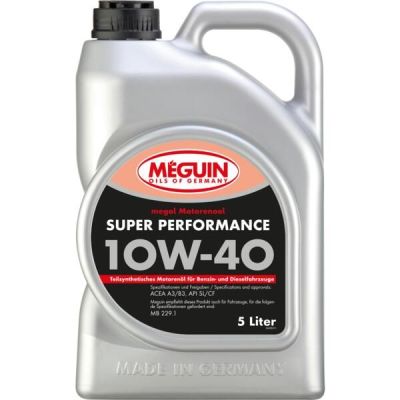 Моторное масло Meguin Super Performance SAE 10W-40 5л (4365)