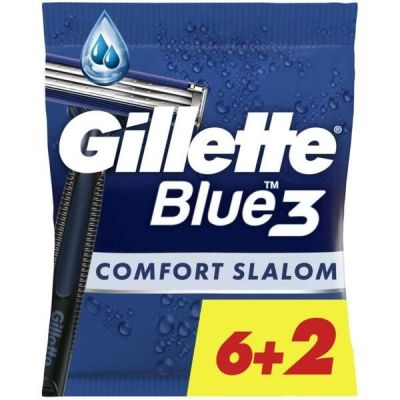Бритва без сменных картриджей Gillette Blue 3 Comfort Slalom 8шт