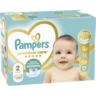Подгузники Pampers Premium Care Размер 2 4-8кг 136шт