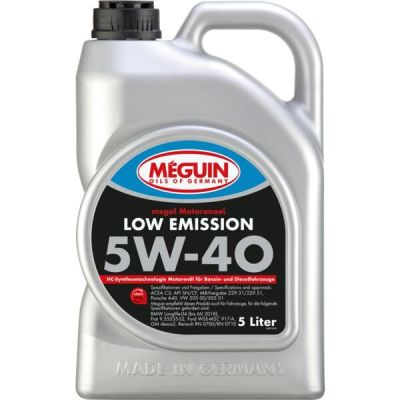 Моторное масло Meguin Low Emission SAE 5W-40 5л (6574)