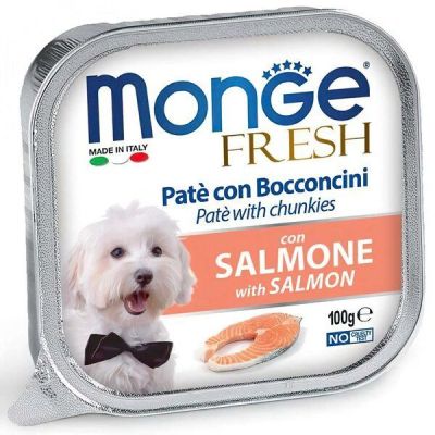 Влажный корм для собак Monge Dog Fresh со свежим лососем, 100 г