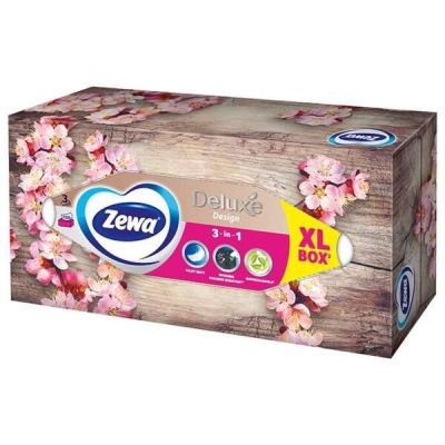 Салфетки косметические 3 слоя Deluxe Zewa 150шт
