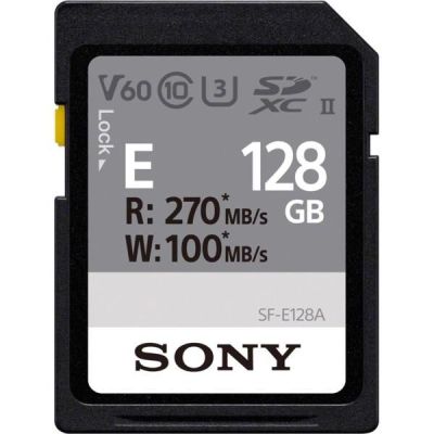 Карта памяти Sony SDXC 128GB C10 UHS-II U3 V60 R270/W100MB/s Entry (SFE128A.ET4)