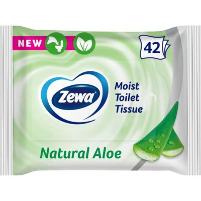 Туалетная влажная бумага Zewa Aloe Vera moist 42 шт