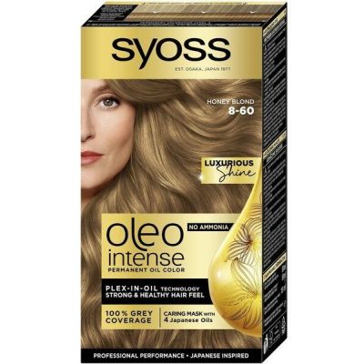 Краска для волос без аммиака Syoss Oleo Intense 8-60 Медовый блонд 115мл