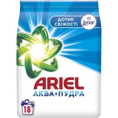Стиральный порошок Ariel Аква-Пудра Прикосновение свежести Lenor Автомат 2.7кг