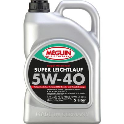 Моторное масло Meguin Super Leichtlauf SAE 5W-40 5л (4809)