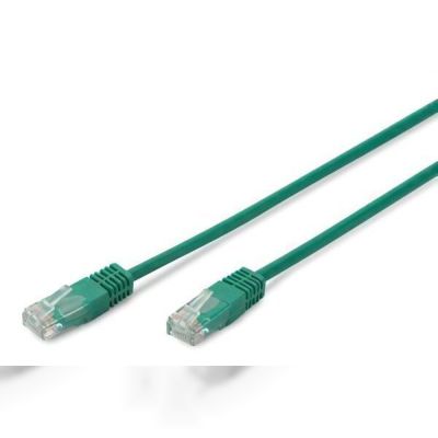 Патч-корд DIGITUS CAT 5e UTP, 2м, AWG 26/7, PVC, green (DK-1511-020/G)
