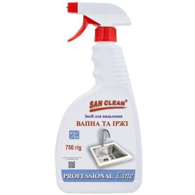 San Clean для удаления извести и ржавчины 750г распылитель