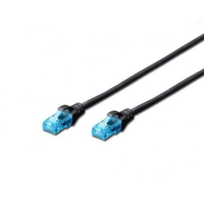 Патч-корд DIGITUS CCA CAT 5e UTP, 3м, AWG 26/7, PVC, черный