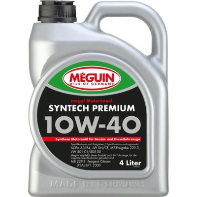 Моторное масло Meguin Syntech Premium SAE 10W-40 4л (6475)