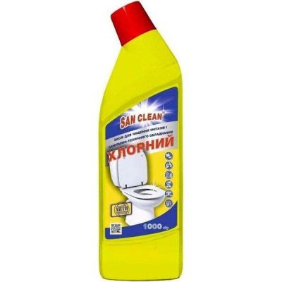 Средство для чистки унитазов San Clean хлорное 1000г