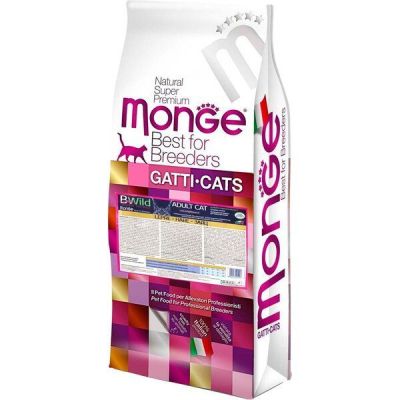 Сухой корм для кошек Monge Cat Bwild Low Grain с мясом зайца 10 кг