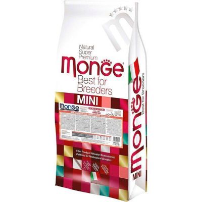 Сухой корм для собак Monge Dog Mini Adult лосось и рис 15 кг