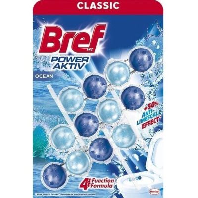 Блок туалетный Bref Сила Актив Океанская Свежесть 3*50г