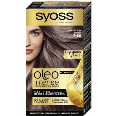 Краска для волос без аммиака Syoss Oleo Intense 7-56 Холодный русый 115мл
