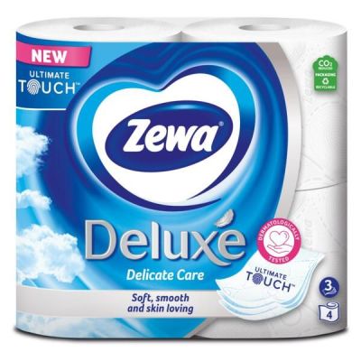 Туалетная бумага Zewa Deluxe белая 4 шт