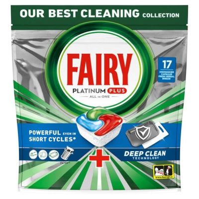 Капсулы для посудомоечных машин Fairy Platinum Plus All in 1 17шт