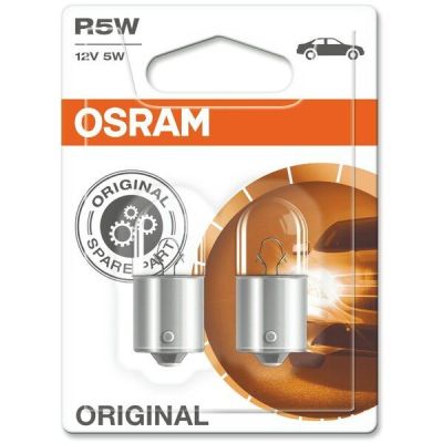Лампа Osram накаливания 12V R5W 5W Ba15S Original Line (2шт) (OS_5007-02B)