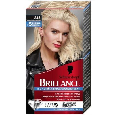 Краска для волос стойкая Brillance 815 Скандинавский блонд 160мл