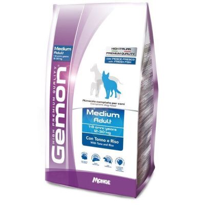 Сухой корм для собак Gemon Dog Medium adult тунец с рисом 3 кг