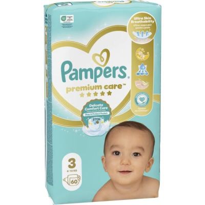 Подгузники Pampers Premium Care Midi 6-10кг 60шт