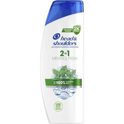 Шампунь и бальзам-ополаскиватель против перхоти Head & Shoulders 2в1 Свежесть ментола 625мл