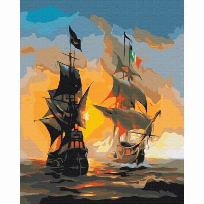 Картина за номерами Brushme Морські ін та янь (BS52291)