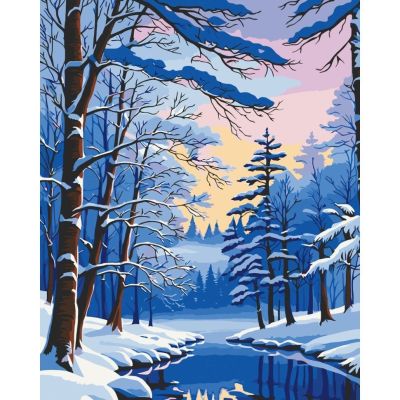 Картина за номерами Art Craft Зимовий ліс 40 х 50 см (11048-AC)