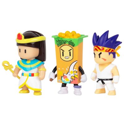 Набір ігрових фігурок Stumble Guys Сенсей Фаєрфіст, Клеопатра та Кілер (SG2020-4)