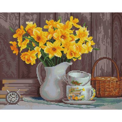 Алмазна мозаїка Brushme Натюрморт нарцисів (DBS1010)